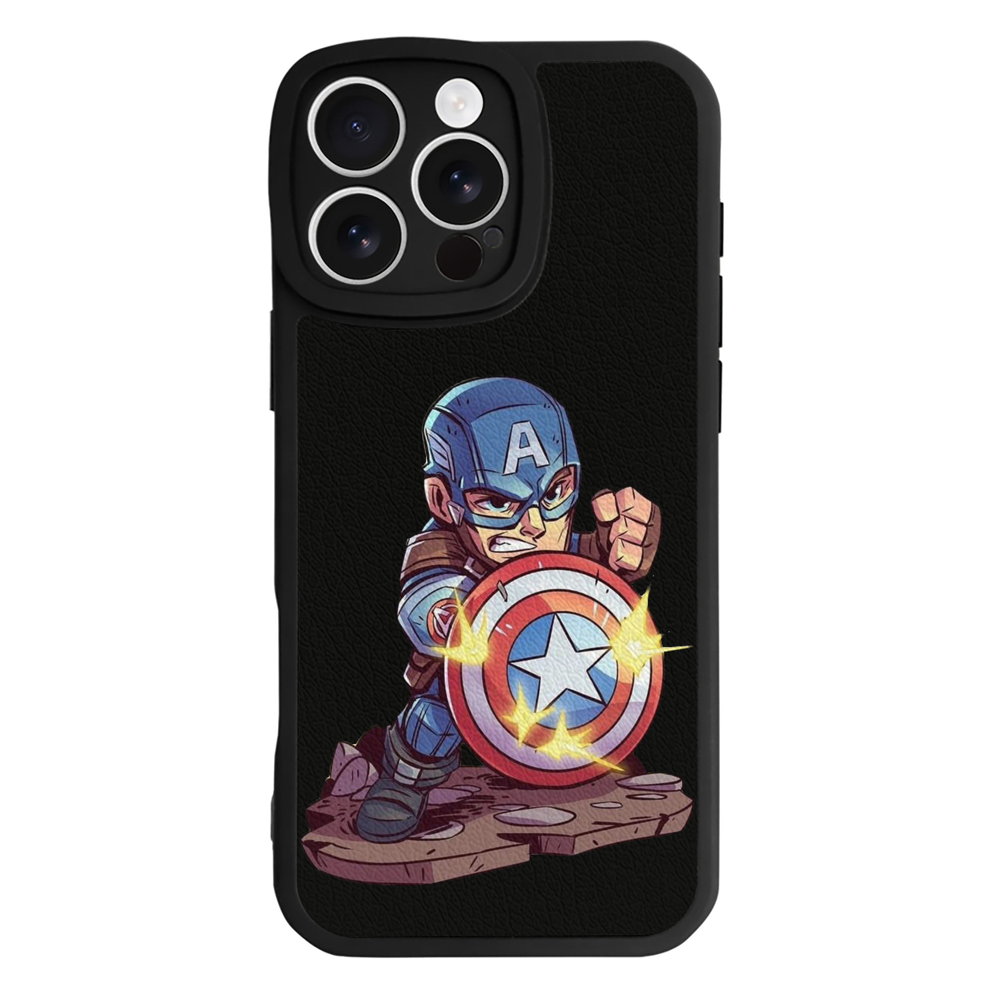 （画像用） アベンジャーズ The Avengers 【iPhone 16シリーズ対応】シリコンスマホケース（レザー調） 材質：シリコン